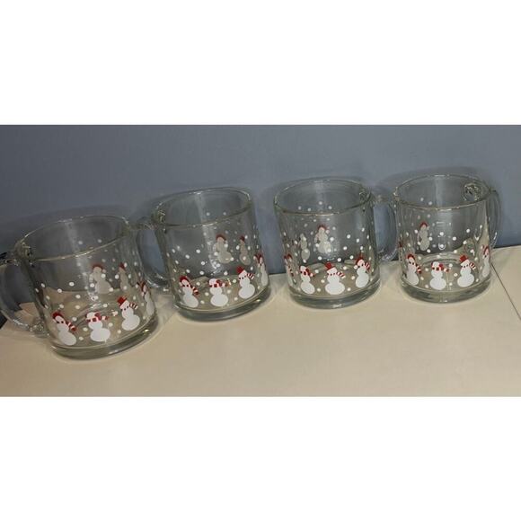Crate & Barrel Snowman Mugs - Picture 1 of 4